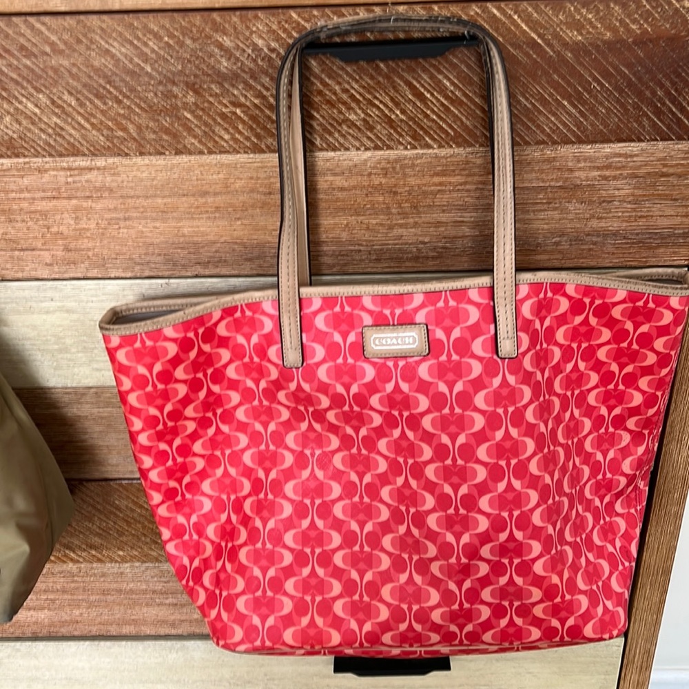 Pink coach bag